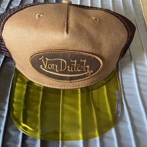 Von Dutch visor snap back hat